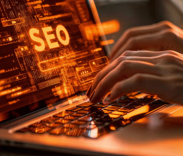SEO specialist analyzing website optimization results